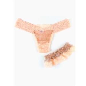 NEW Hanky Panky Leg Garter & Thong Set